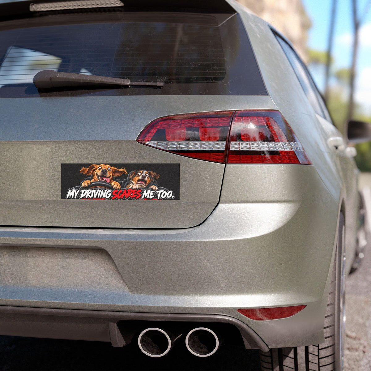 Scared of My Own Driving Car Magnet