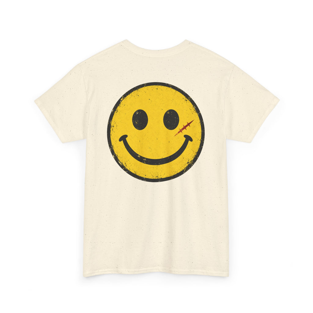 Smiley Face Tee - Unisex Heavy Cotton