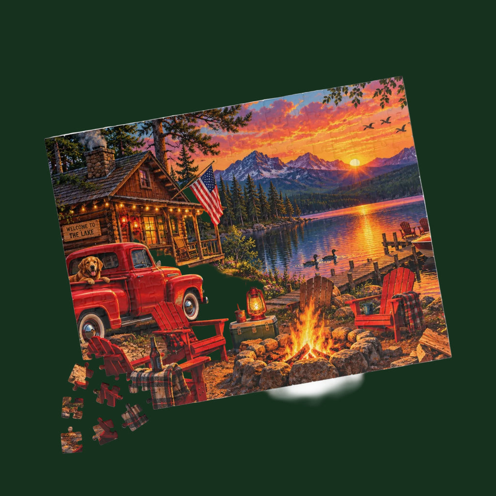 Retro Scenic 252-Piece Puzzle