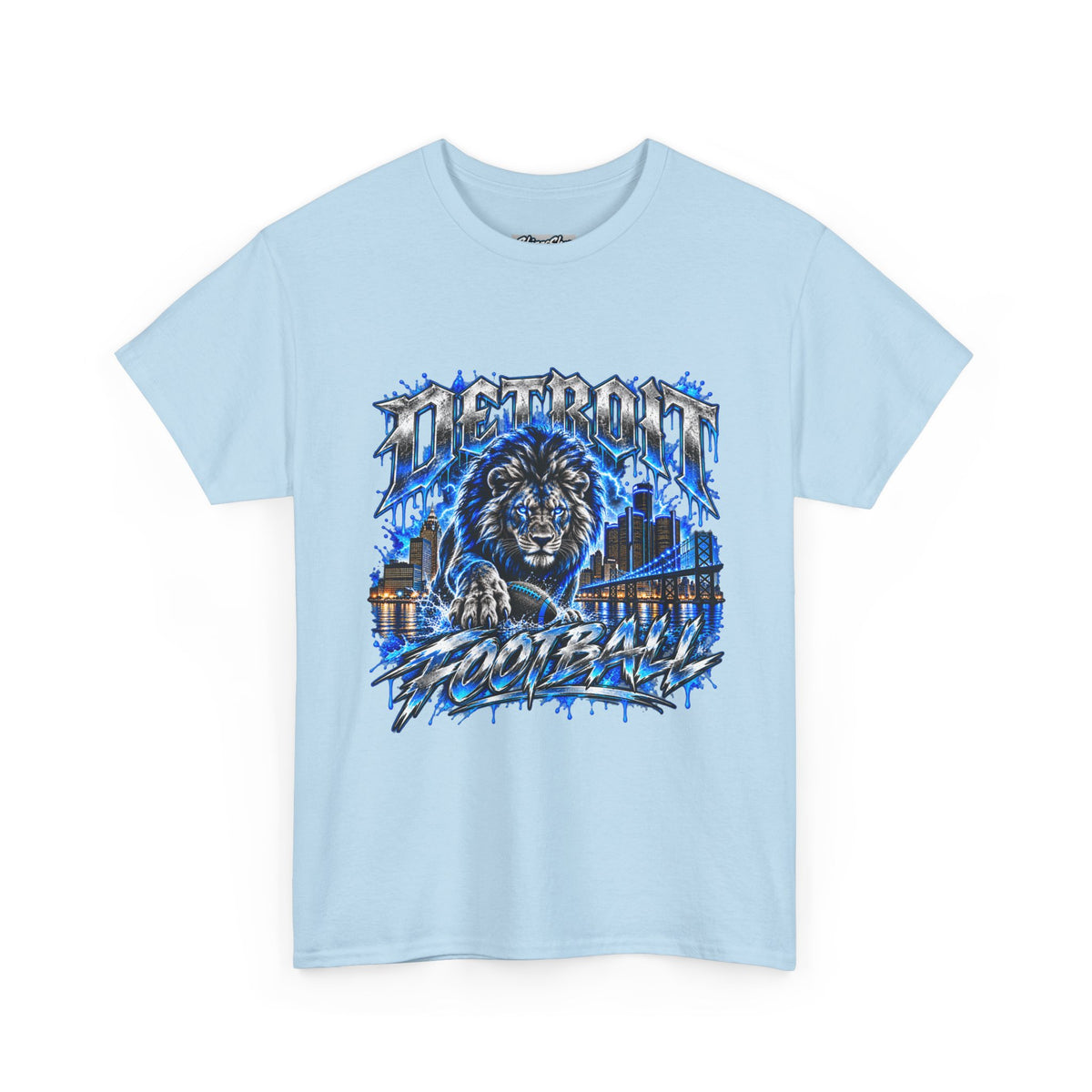 Detroit Football - Unisex Heavy Cotton Tee