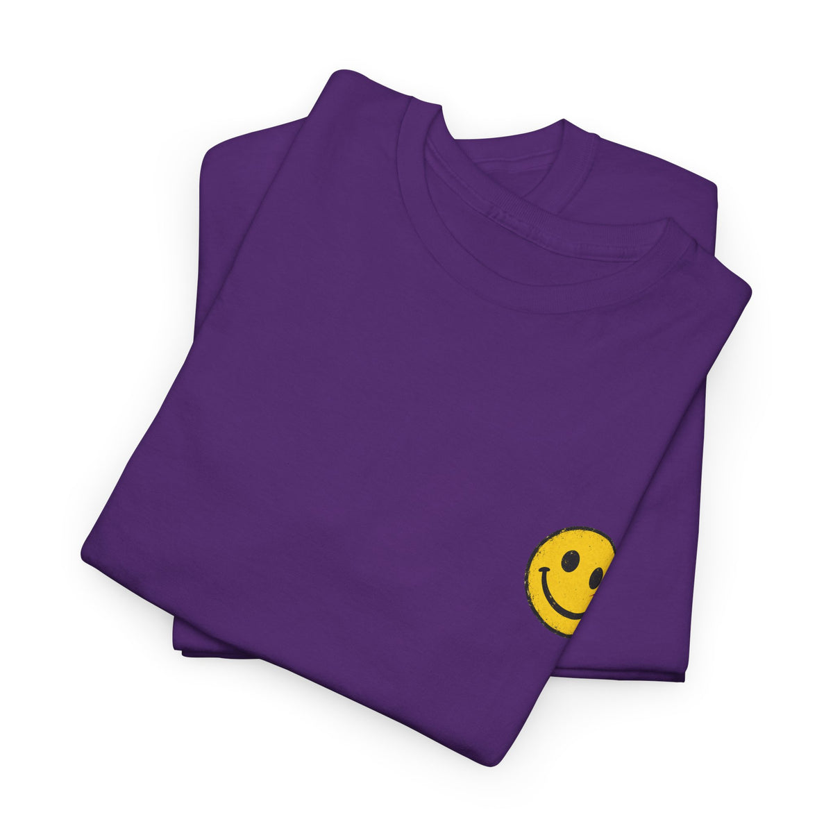 Smiley Face Tee - Unisex Heavy Cotton