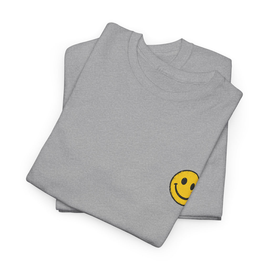 Smiley Face Tee - Unisex Heavy Cotton