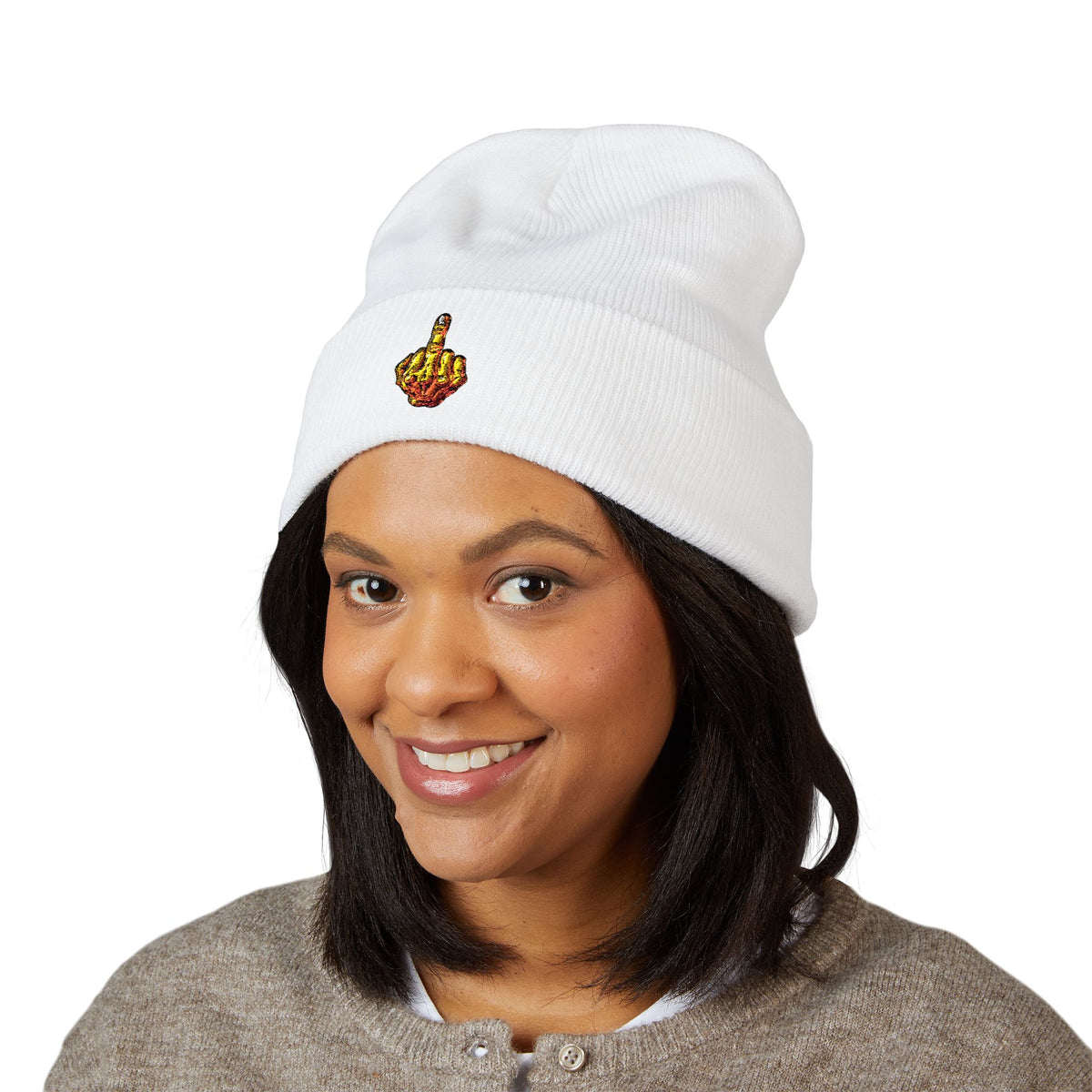 F U - Classic Cuffed Beanie (Embroidery)